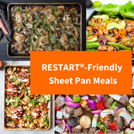 Creating healthy meals at home can be really simple and it doesn’t have to take a lot of time. A favorite quick meal solution that works great at our house is the sheet pan meal. Sheet pan meals are a great option because they are so easy to put together, … Restart Program Recipes, Coconut Butter Recipes, Sheet Pan Meals, Snowballs Recipe, Beef Kebabs, Baked Chicken Fajitas, Harissa Chicken, Creamy Cauliflower Soup, Meals At Home