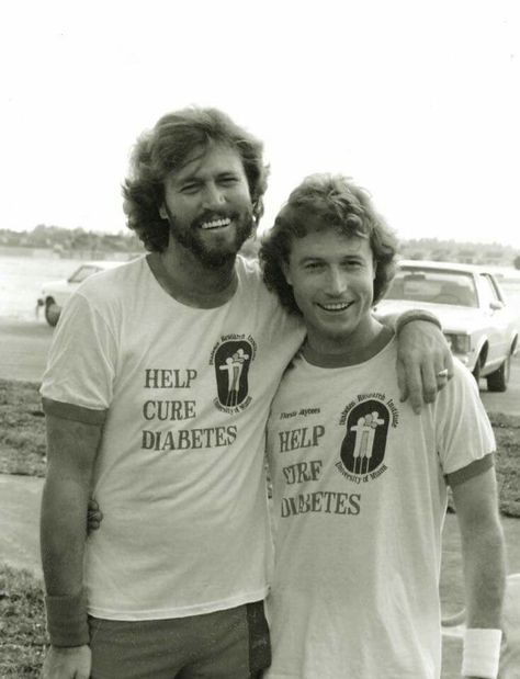 Cuties-Barry & Andy Gibb. Andy Roy, Victoria Principal, Andy Gibb, Barry Gibb, Band Of Brothers, Last Man Standing, Bee Gees, Family Moments, I Want You