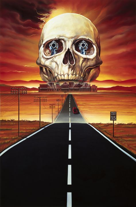 ghost town | krystian kujda | Flickr Arte Heavy Metal, Highway To Hell, Horror Posters, Retro Horror, Horror Movie Art, Horror Movie Posters, Ghost Town, A Skull, Vintage Horror