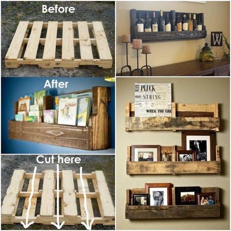 Diy Pallet Decor, Diy Pallet Decoration, Table Palette, Pallet Wall Decor, Diy Pallet Wall, Pretty Furniture, Furniture Design Inspiration, Diy Wand, Dekor Diy