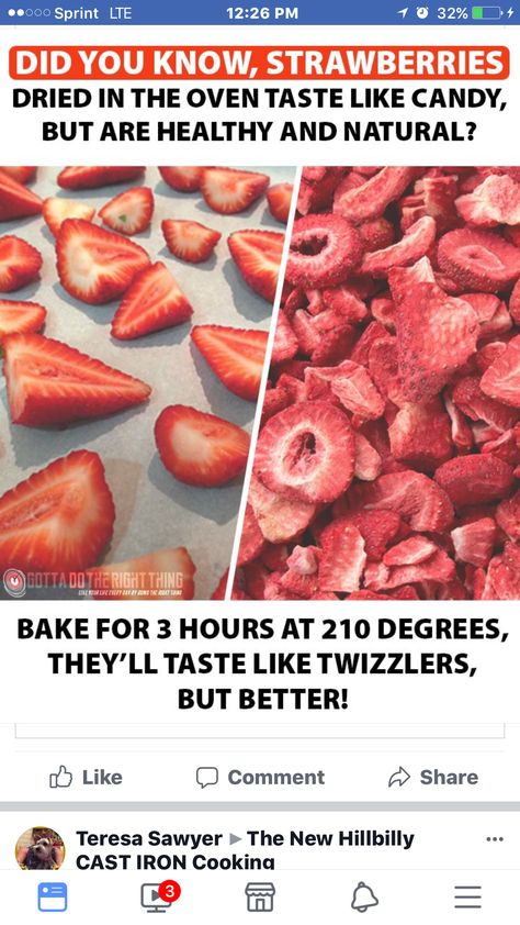 Oven Dried Strawberries, Healthy Junk Food, Candy Alternatives, Healthy Candy, Strawberry Candy, Junk Food Snacks, Dehydrated Food, Dried Strawberries, Healthy Alternatives