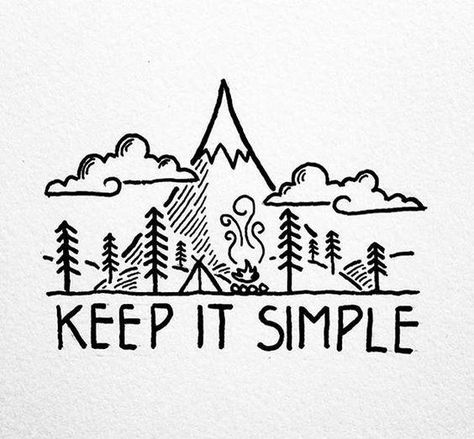 Great Instagram for "keep it simple" graphics Fast Drawing Ideas, Arte Doodle, Inspiration Quote, Doodles Zentangles, Doodle Drawings, Keep It Simple, Simple Life, 그림 그리기, The Words