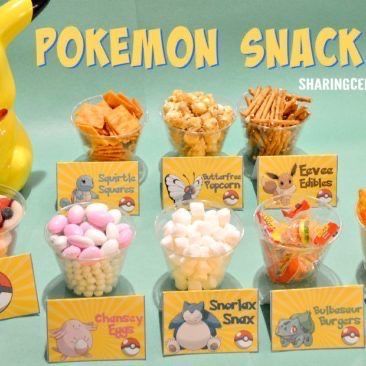 Pokemon Snack Bar, Pokemon Birthday Party Food, Pokemon Themed Food, Birthday Ideas Food, Pokemon Birthday Ideas, Pokemon Snacks, Pokemon Food, Pokemon Themed Party, Tea Sandwich