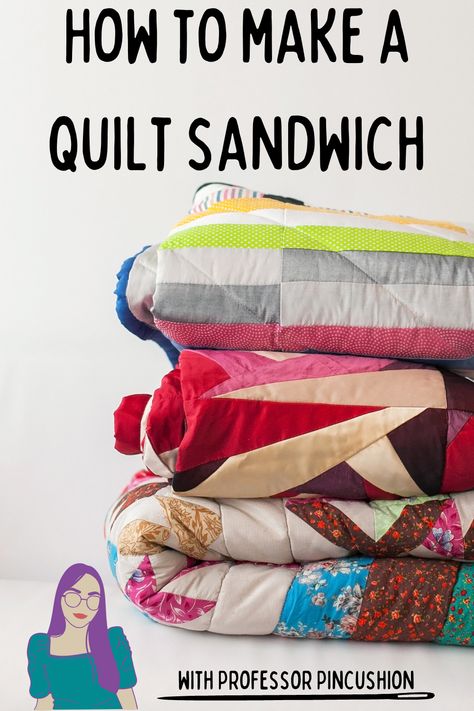 So you finished sewing your quilt top...Where do you go from here? When quilting the next step would be the quilt sandwich. This is where you're laying the quilt top, batting, and fabric backing to attach them all together. This video covers this process and goes over batting, tips for creating the quilt sandwich, and then options on what you can do with it after. #sew #sewing #quilt #quilting #quiltsandwich Make A Quilt, Next Step, The Next Step, Fruit Cake, Quilt Top, What You Can Do, Quilt Making, Pin Cushions, You Can Do