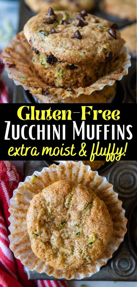 Perfect Gluten-Free Zucchini Muffins (Easy Tips) Zucchini Muffins Gluten Free, Mamagourmand Recipes, Gluten Free Zucchini Muffins, Gf Muffins, Gluten Recipes, Gluten Free Zucchini Bread, Zucchini Chocolate Chip Muffins, Muffins Gluten Free, Zucchini Muffin Recipes