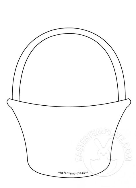 Chicken Basket Template, Basket Template, Apple Basket Template, Bunny Ear Basket Sewing Template, Easter Bunny With Basket Coloring Pages, Apple Baskets, Basket Crafts, Paper Basket, Easter Spring