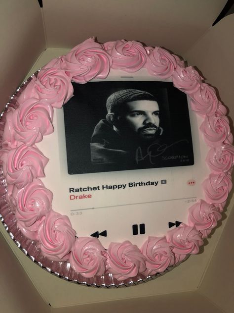 14th Bday Cake, Drake Birthday Cake, Ratchet Happy Birthday, Happy Birthday Alice, Drake Birthday, Bonfire Birthday Party, 17 Doğum Günü, Drake Cake, Drake's Birthday