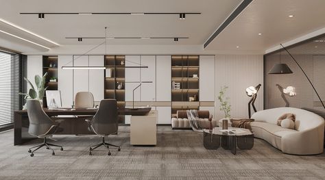 13368. Free 3D Office Room Interior Model Download Japanese Office Design, Ceo Office Design Luxury Modern, Ceo Office Design Luxury, Executive Office Design Interior, Office Room Interior, Ceo Office Design, Executive Office Design, Conference Room Design, Ceo Office