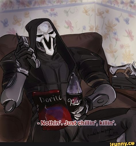 Reaper Icon Overwatch, Reyes Overwatch, Mccree Overwatch, Reaper Overwatch, Overwatch Reaper, Overwatch Drawings, Get Off My Lawn, Soldier 76, Overwatch Memes