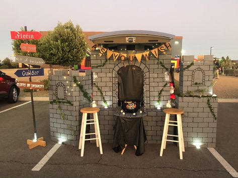 Princess Bride Trunk or Treat Labrynth Trunk Or Treat, Castle Theme Trunk Or Treat, Haunted Castle Trunk Or Treat, Knight Trunk Or Treat, Dnd Trunk Or Treat, Evil Queen Trunk Or Treat Ideas, Fantasy Trunk Or Treat, Princess Castle Trunk Or Treat, Princess Bride Decor