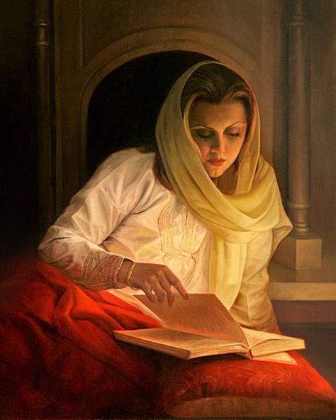 Reading pleasure by Fakhraddin Mokhberi Iman Maleki, Reading Art, Book People, Reading A Book, Woman Reading, Girl Reading, Portrait Painting, Female Art, Iran