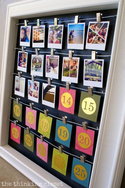 Im Bilderrahmen Advent Calendar Diy, Jul Diy, Calendar Advent, Diy Instagram, Days Till Christmas, Advent Calenders, Diy Calendar, Diy Advent Calendar, Christmas Calendar