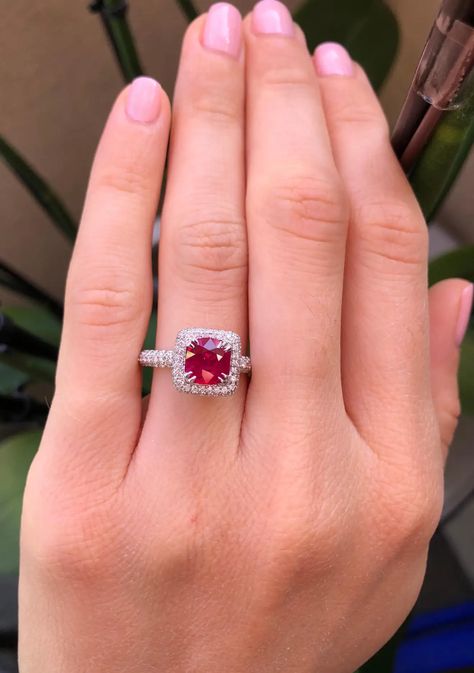 Burmese Ruby, White Gold Engagement Ring, White Gold Engagement, White Gold Engagement Rings, Gold Engagement Ring, Ruby Ring, Burmese, Gold Engagement, Gold Engagement Rings