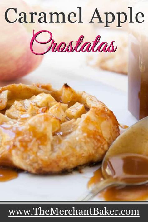 Apple Tartlets Recipe, Caramel Apple Tartlets, Apple Crostata Recipe, Mini Apple Tarts, Apple Torte, Apple Tartlets, Crostata Recipe, Apple Tarts, Caramel Apples Recipe