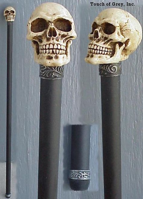 SKULL CANES Cane Walking Sticks, Steampunk Cane, Skull Cane, Cool Canes, Handmade Walking Sticks, Hand Carved Walking Sticks, Skull Accessories, Mens Beaded Necklaces, Canes And Walking Sticks