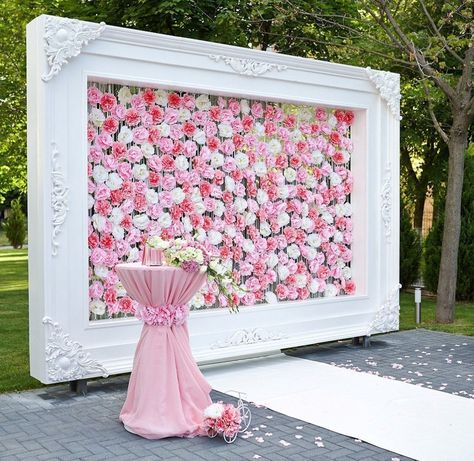 Spring Party Decorations, Wedding Backdrops, Decoration Photo, Floral Backdrop, Event Themes, Baby Shower Balloons, Big Flowers, Flower Boxes, Wedding Welcome