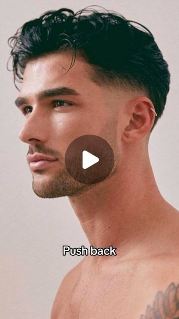 Men's Hairstyles & Cuts 🇱🇷 🇱🇷 🇱🇷 on Instagram: "Haircut style you can try for 2024 !!! Which one ????  Surfer curtains Middle part Push back Mullet  Comment below  Credit: @jimmythehairdresser  FOLLOW US @hairmensguide 💥💥" Fade Hair Styles For Men, Middle Fade Haircut Men, Low Taper Fade Middle Part, Haïr Style For Oval Face, Push Back Hairstyles, Pushed Back Hairstyle, Men’s Haircuts Middle Part, How To Style Middle Part Hair, Medium Hair For Men