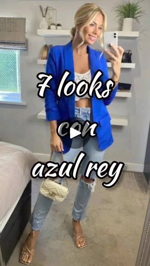 11K views · 370 reactions | 7 Looks con azul rey

#AzulRey #azulelectrico #moda #outfit #style #combinaciondecolores #looks #modafashion | Kathy.loyaga | Kathy.loyaga · Original audio Outfits Con Azul Rey, Moda Outfit, Outfit Style, Audio, Blazer