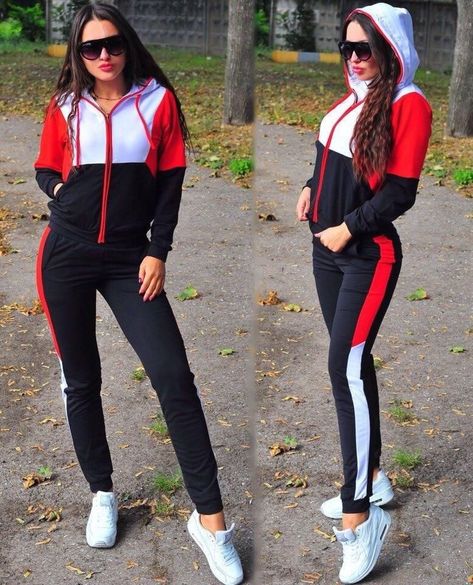 856fc81623da2150ba2210ba1b51d241desc38252626ri Sporty Casual Outfits, Outfit Sets For Women, Plus Size Tracksuit, Sport Suit Women, Autumn Clothes, Hot Shorts, Sports Suit, Tracksuit Women, Casual Sets