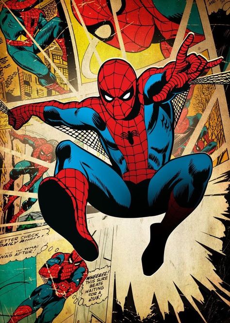 Into The Weird on Twitter: "Happy 60th birthday to this guy 👇🏻#Spiderman #Spidey #birthday https://t.co/y49B9yk3Xa" / Twitter Vintage Superhero Posters, Spider Man Poster Vintage, Spiderman Comic Poster, Spiderman Vintage Poster, Marvel Wall Prints, Spiderman Poster Vintage, The Amazing Spiderman Poster, Spider Man Wall Art, Spiderman Mural