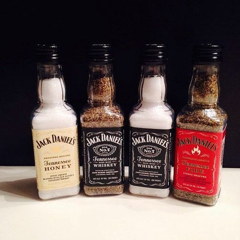 Glass Upcycle, Whiskey Bottle Crafts, Soap Dispenser Diy, Alcohol Bottle Crafts, Texas Kitchen, Jack Daniels Bottle, Morton Salt, Backyard Bar, Alcohol Bottles