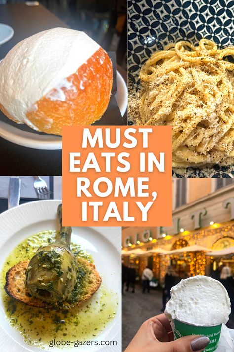 Wondering where to eat the best food in Rome? This foodie guide to Rome covers Rome food tours, where to eat in Rome Italy and what to eat in Rome to make the most of your culinary experience ! Enjoy food in Rome, Italy with this guide to the best desserts in Rome, best bakeries in Rome, best coffee in Rome, best restaurants in Rome for the best pizza and pasta in Rome and more! #romefoodguide #romeitaly #foodietravel #italytravel Coffee In Rome, Where To Eat In Rome, Food In Rome, Best Food In Rome, Rome Restaurants, Restaurants In Rome, Rome Vacation, Italy Trip Planning, Rome Food