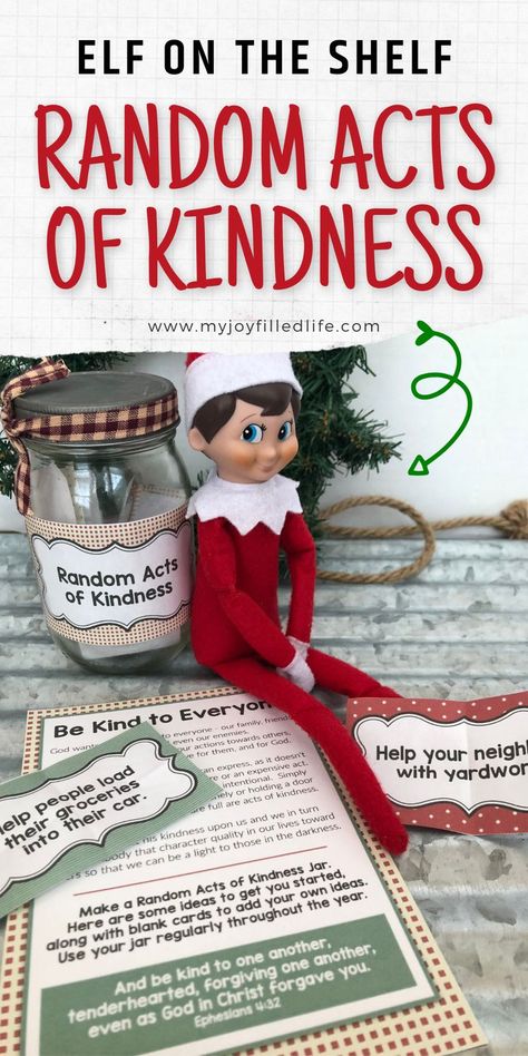 Discover heartwarming random acts of kindness ideas for your Christian Elf on the Shelf. Make this Christmas season about giving and sharing God's love with others. Elf On The Shelf Random Acts Of Kindness, Elf On The Shelf Christian Ideas, Kindness Elf Ideas, Elf On The Shelf Kindness, Christian Elf On The Shelf, Kindness Elf, Random Acts Of Kindness Ideas, Acts Of Kindness Ideas, Kindness Elves