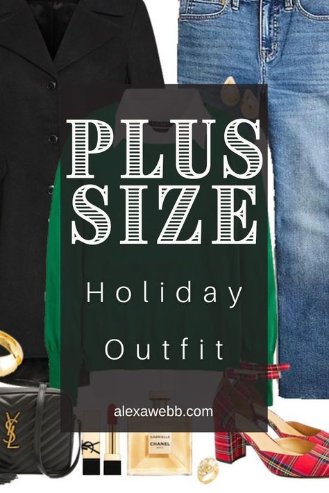 Plus Size Plaid Holiday Outfits 2 Plus Winter Outfits Plus Size, Winter Outfits For Plus Size, Mid Size Winter Outfits, Plus Size Fall Outfits Big Stomach, Plus Size Holiday Outfits, Diy Crochet Ornaments, Plus Size Winter Fashion, Party Outfit Plus Size, Easy Diy Crochet