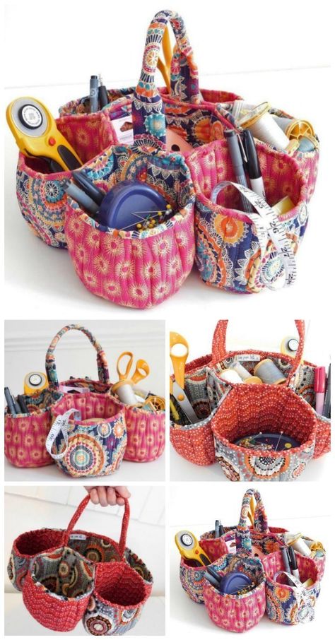 Basket Sewing Pattern, Tips Menjahit, Sewing 101, Modern Bag, Sewing Baskets, Patchwork Bags, Fabric Baskets, Sewing Projects For Beginners, Diy Couture