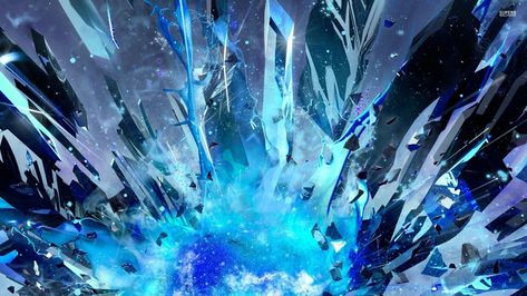 Blue Crystal Wallpaper, Crystal Wallpaper, Ice Magic, Crystal Background, Under The Dome, Paper Blue, Wallpaper Dekstop, Blue Pastel, The Dark Crystal