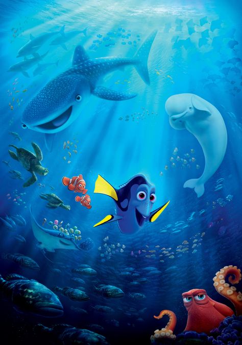 finding dory 4k  high def #5K #wallpaper #hdwallpaper #desktop All Pixar Movies, Finding Nemo Poster, Finding Dory Movie, Nemo And Dory, Dory Nemo, 4k Wallpapers For Pc, Wallpaper Disney, Disney Up, Iphone Lockscreen Wallpaper