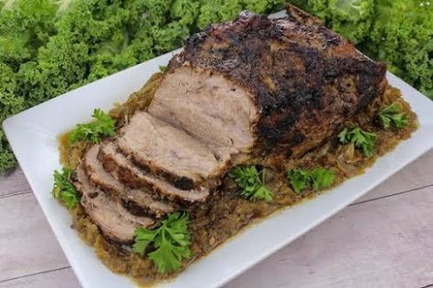 17 Easy Pork Recipes for Dinner | Just A Pinch German Pork Roast, Pork Roast With Sauerkraut, Braised Meat Recipes, Pork Pot Roast, Pork Roast And Sauerkraut, Pork Crock, Bbq Pork Sandwiches, Pork Tenderloin Sandwich, Pork Recipes For Dinner