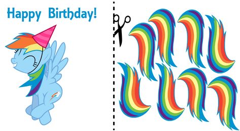 pin the tail on the pony. my little pony birthday party. pin the tail on rainbow dash #mlp #random #mylittleponybirthday #party Mlp Papercraft, Mlp Birthday, Rainbow Dash Mlp, Art And Craft Images, Rainbow Dash Birthday, Mlp Party, Pin The Tail, Kids Nail Designs, Sweet 16 Themes