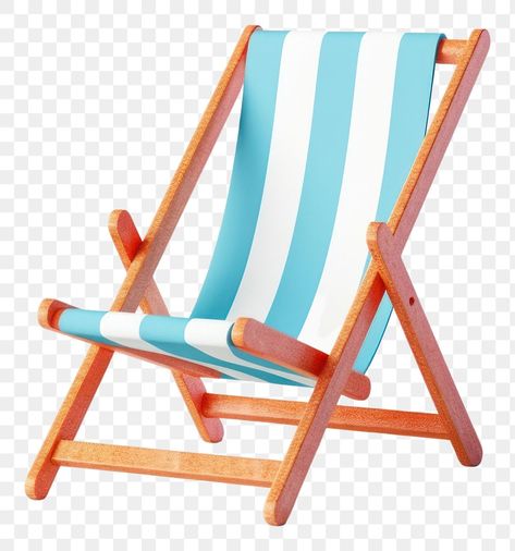 Beach Png Aesthetic, Furniture Png, Aesthetic Pngs, Beach Png, Png Aesthetic, Chair Furniture, Creative Fonts, Beach Chair, Deck Chairs