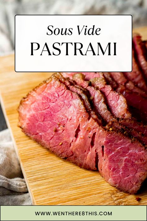 Sous Vide Dessert, Homemade Pastrami, Pastrami Recipe, Bison Recipes, Sous Vide Steak, Corned Beef Brisket, Sous Vide Recipes, Sous Vide Cooking, Fire Water