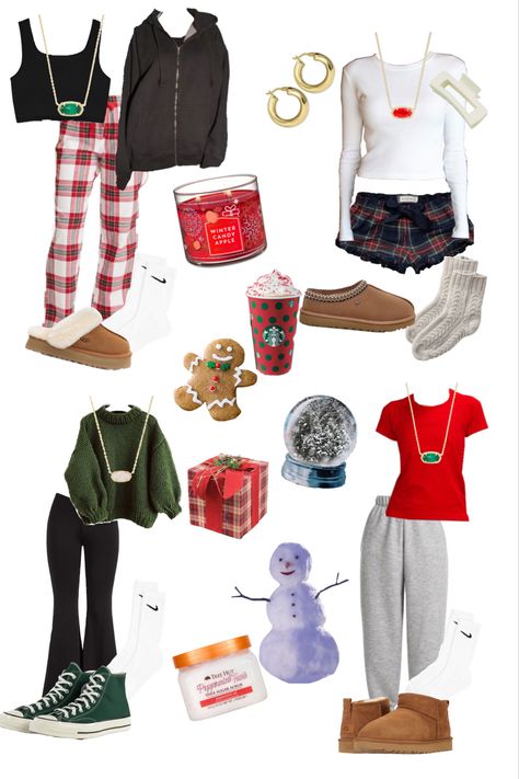 Christmas Outfits For Girls 10-12, Christmas School Outfits, Christmas Eve Outfits For Teens, Christmas Outfits For Teens, Christmas Outfits Teens, Preppy Christmas Outfit, Christmas Eve Outfit, Christmas Fits, Cute Christmas Outfits