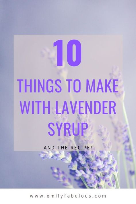 Lavendar Syrup Recipes, Lilac Simple Syrup Recipe, Lavender Simple Syrup Uses, Lavender Italian Soda, Monin Lavender Syrup Recipes, Uses For Lavender Syrup, Recipes Using Lavender Syrup, Lilac Syrup Recipe, How To Make Lavender Syrup