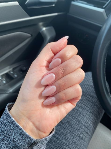 Neutral Colour Nails Acrylic, Opi Nail Polish Colors Put It In Neutral, Opi Almond Nails, Opi Put It In Neutral Almond Nails, Opi Out It In Neutral, Cream Color Acrylic Nails, Put It In Neutral Nails, Put It In Neutral Opi Chrome, Neutral Nails Acrylic Almond