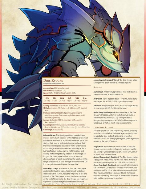 Pokemon Dnd, Pokemon Dungeon, Ocean Monsters, Dnd Stats, Dnd World Map, Dungeon Master's Guide, Dnd Classes, Pokemon Breeds, Dungeons And Dragons 5e