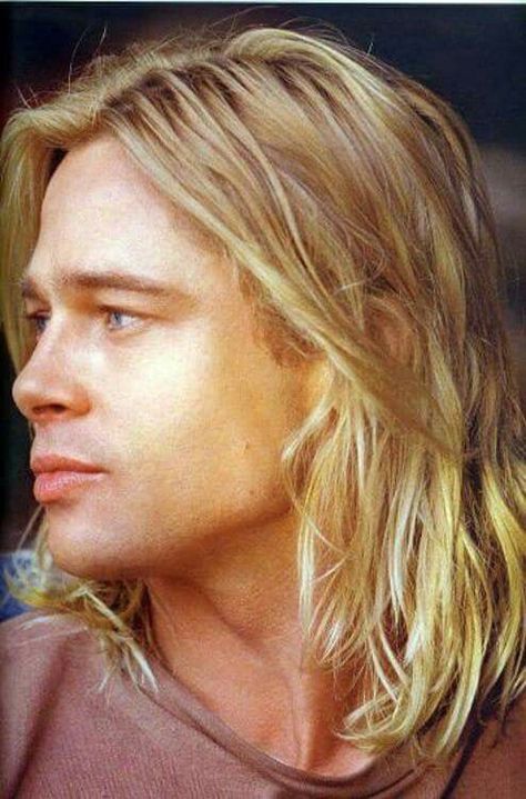 #BradPitt Human Giant, Brad Pitt Hair, William Bradley Pitt, Bradley Pitt, Legends Of The Fall, Don Juan, Long Blonde, Most Beautiful Man, Angelina Jolie