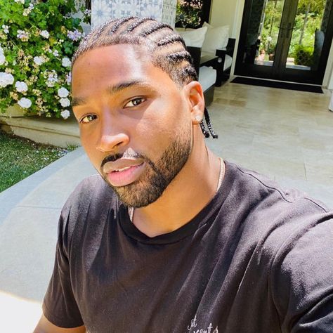 Tristan Thompson, Pelo Afro, Black Men Hairstyles, Braids With Beads, Mens Braids Hairstyles, Mens Braids, Cornrows Braids, Braids For Black Hair, Khloe Kardashian