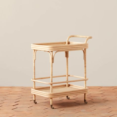 Style Bar Cart, Sustainable Kitchen Design, Rattan Bar Cart, Rattan Bar, Kitchen Innovation, Eco Kitchen, Farmhouse Bar, Piano Bar, Classic Bar