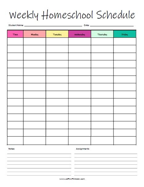 Free Printable Weekly Homeschool Schedule Monday To Friday Schedule Template, School Schedule Printable, Homeschool Schedule Printable, Homeschool Attendance, Schedule Printable Free, Homeschool Schedule Template, Homeschool Daily Schedule, Printable Budget Worksheet, Weekly Schedule Printable