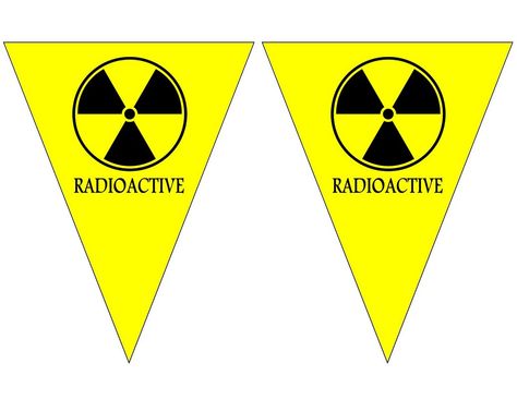 Radioactive Banner .... a fun addition to science parties. Free to use and free to share for personal use. <3 Science Party, Mad Scientist, Juventus Logo, Sports Team, Sport Team Logos, Team Logo, To Share, Science, ? Logo