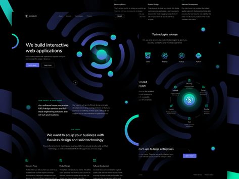 Modern Landing Page, Software House, Dark Modern, Web Design Software, Presentation Design, Ui Ux Design, Ux Design, Ui Design, Blockchain