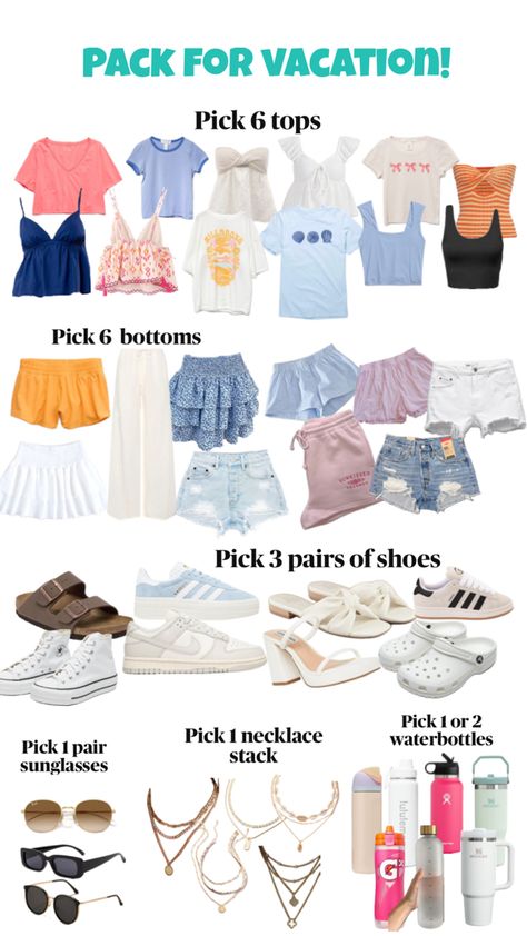 Pack For Vacation, Cute Group Halloween Costumes, Preppy Inspiration, Packing Clothes, Packing List For Vacation, Vacation Packing, Cute Preppy Outfits, Funny Outfits, Summer Fashion Outfits