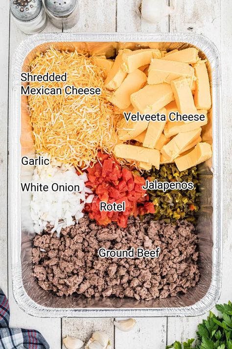 Smoked Queso Recipe Ingredients. Smoker Queso, Smoked Queso, Venison Backstrap, Venison Burgers, Smoked Jalapeno, Queso Dip Recipes, Pork Recipes For Dinner, Queso Recipe, Pellet Grill Recipes