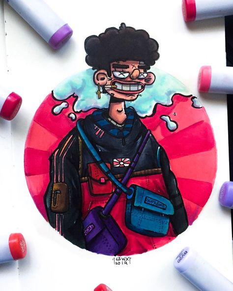 Gawx Art, Doddle Art, Copic Marker Art, Arte Doodle, Doodle Characters, Cool Doodles, Graffiti Doodles, Posca Art, Doodle Art Drawing