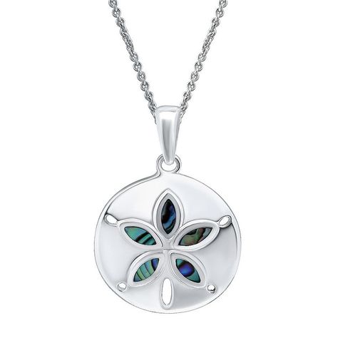 Add a laid-back vibe to your casual wardrobe with this Aleure Precioso sand dollar flip-flop necklace. Packaging Pouch, Sand Dollar Pendant, Sand Dollar, Fine Silver, Flip Flop, Casual Wardrobe, Chain Lengths, Chain Length, Gender Female