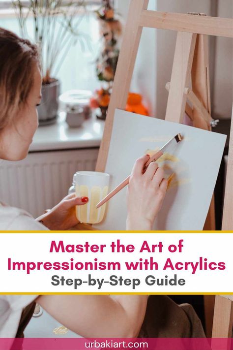 Impressionist Style Paintings, Impressionist Acrylic Painting Tutorials, How To Paint Like An Impressionist, Impressionist Tutorial, Acrylic Impressionist Painting, How To Paint Impressionist Style, Impressionist Paintings Easy, Impressionist Art Lessons, Impressionist Paintings Acrylic